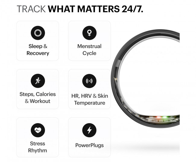 Умное кольцо ULTRAHUMAN Ring AIR (Matte Grey) (Size 6)